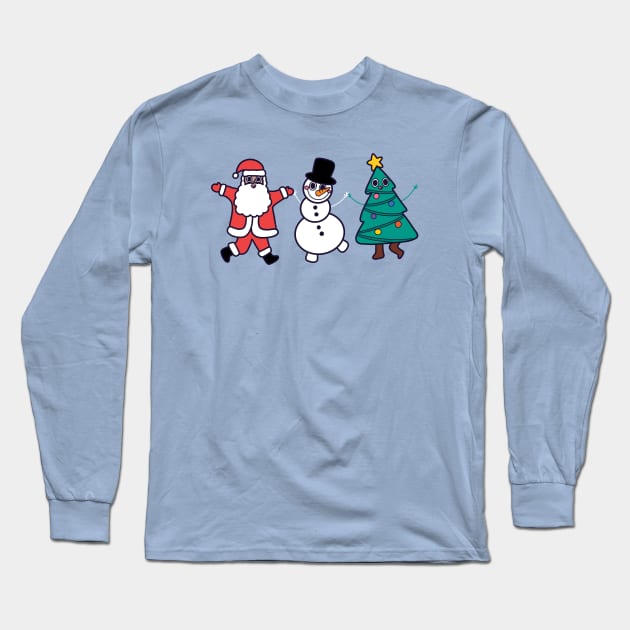 Merry Christmas Dance! Long Sleeve T-Shirt by awesomesaucebysandy